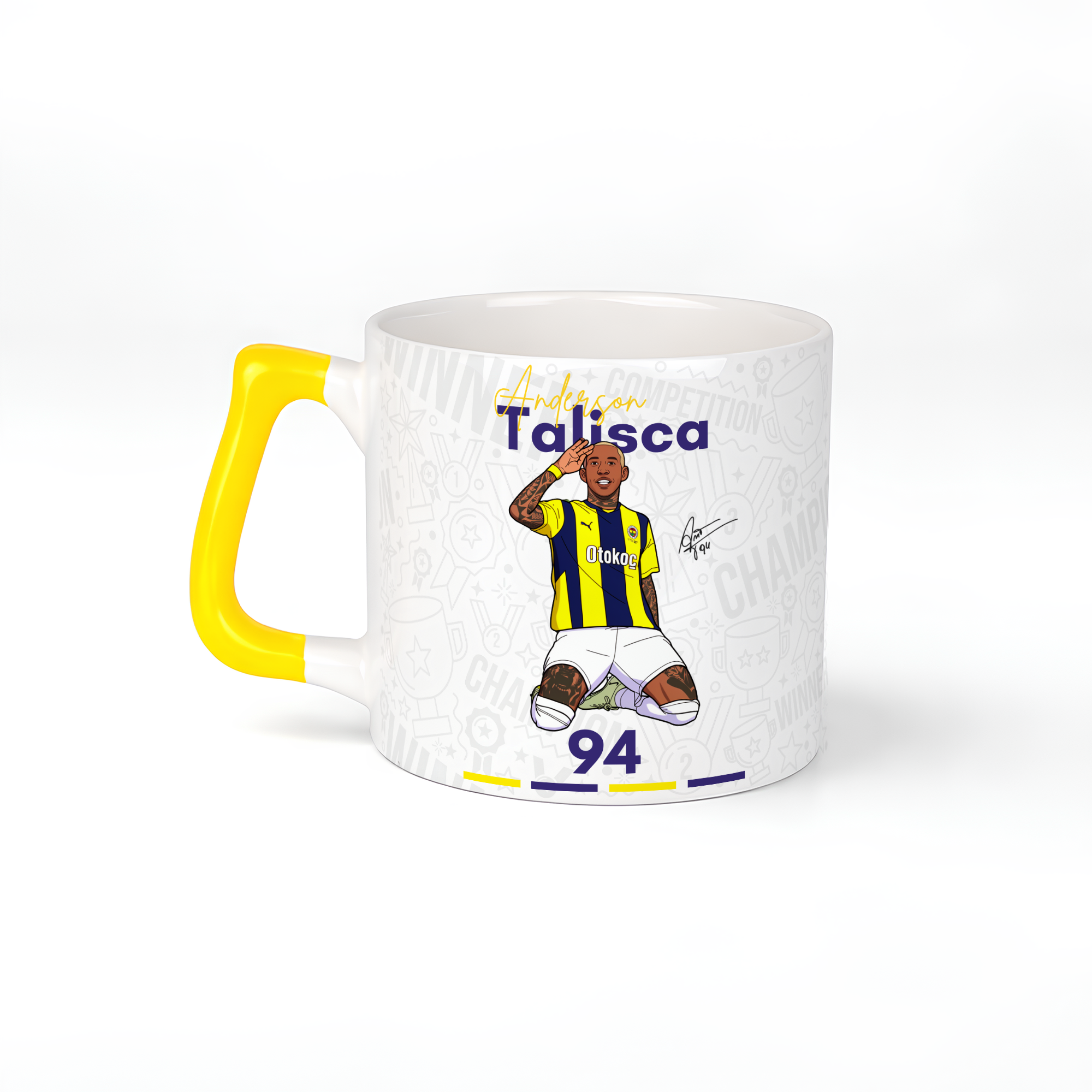 Talisca Dijital İmzalı Tasarım Kupa