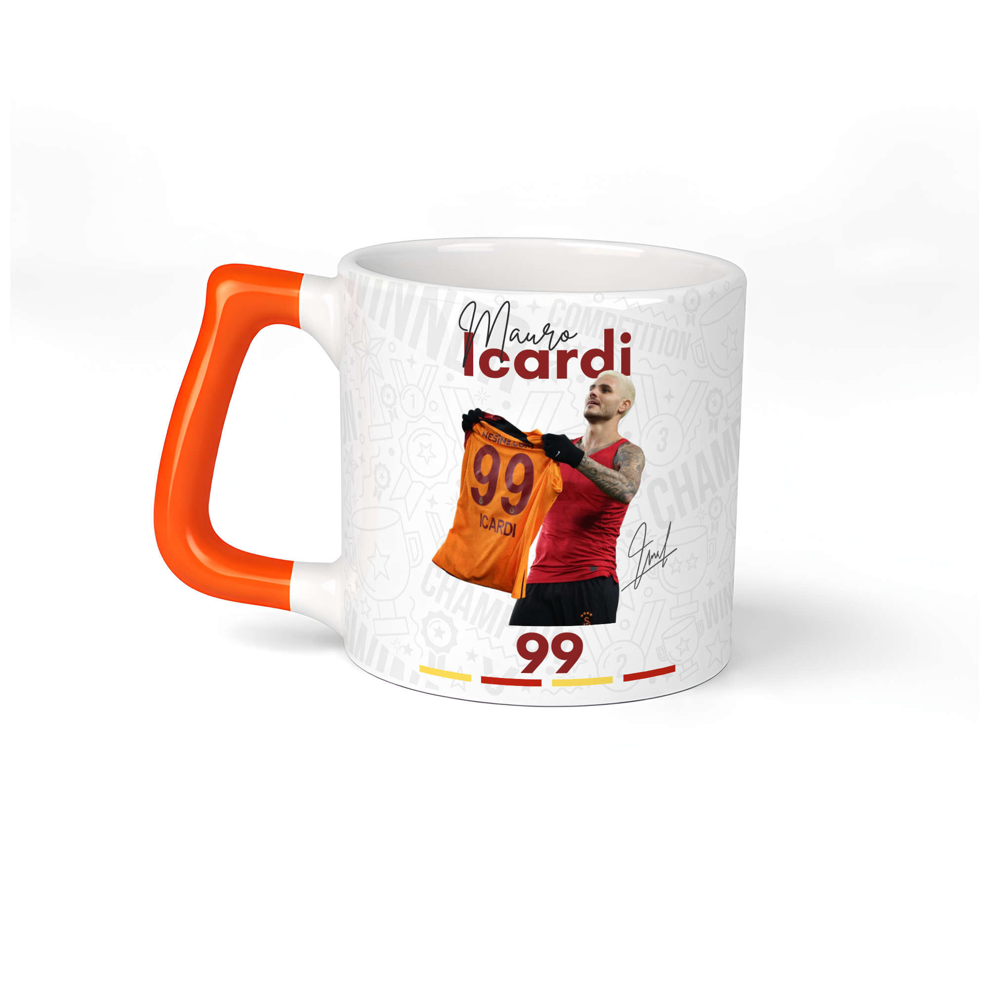 Mauro Icardi 99 Numara Dijital İmzalı Tasarım Kupa
