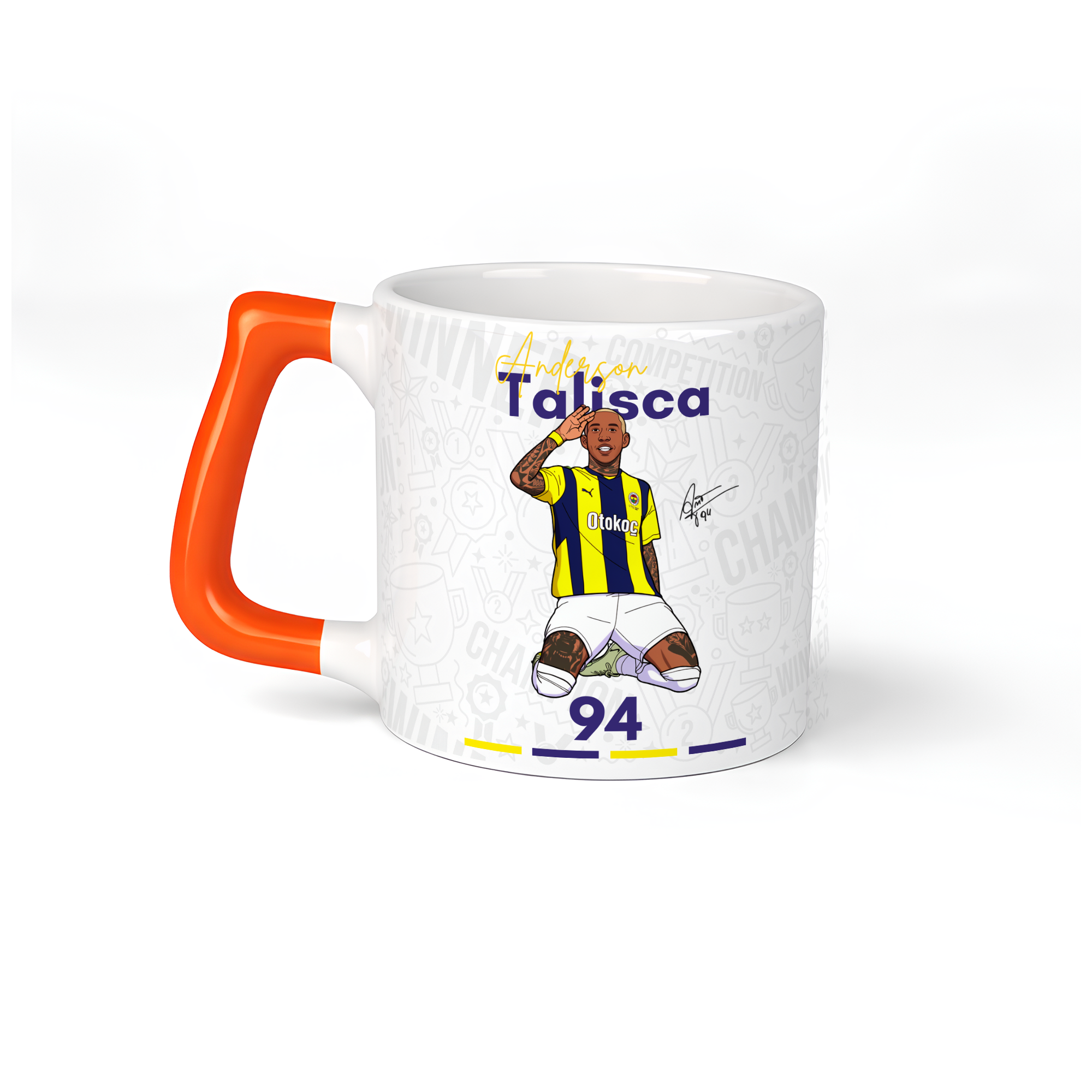 Talisca Dijital İmzalı Tasarım Kupa