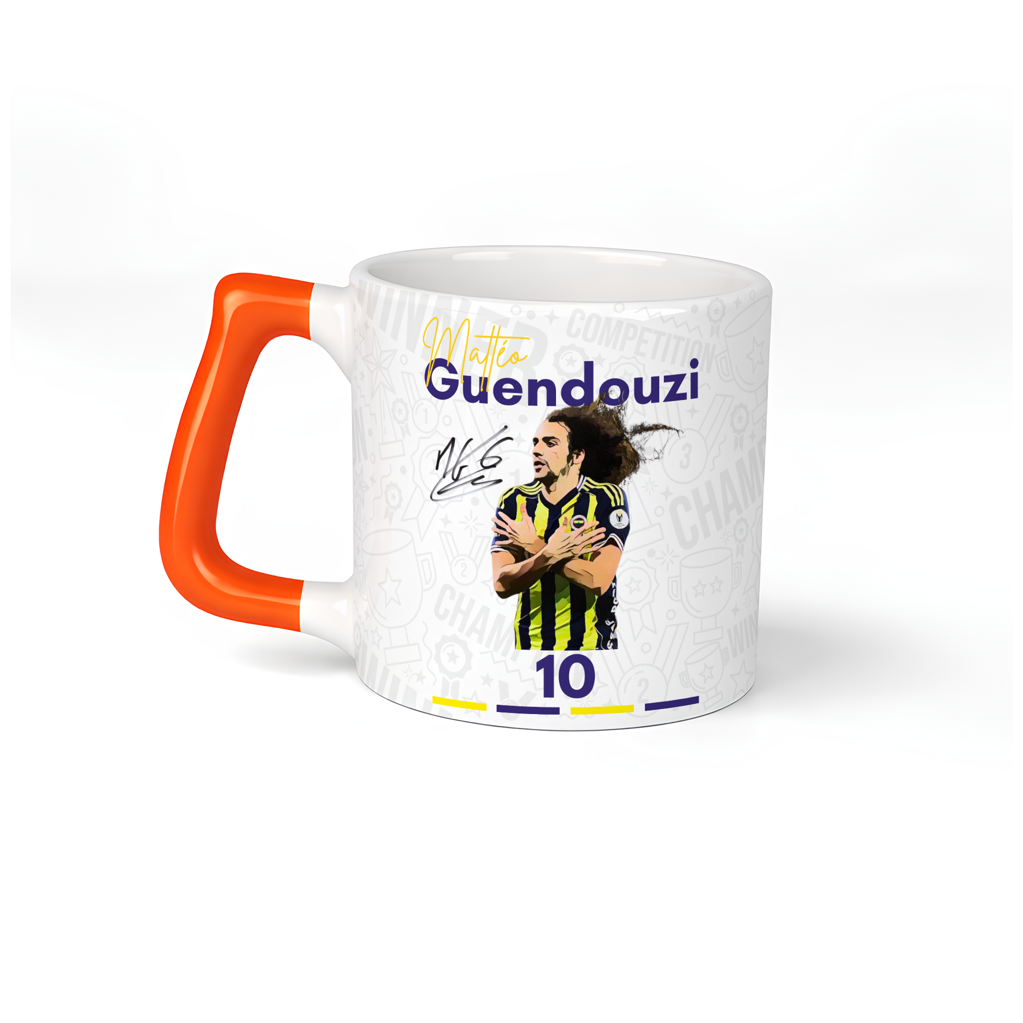 Matteo Guendouzi Dijital İmzalı Tasarım Kupa