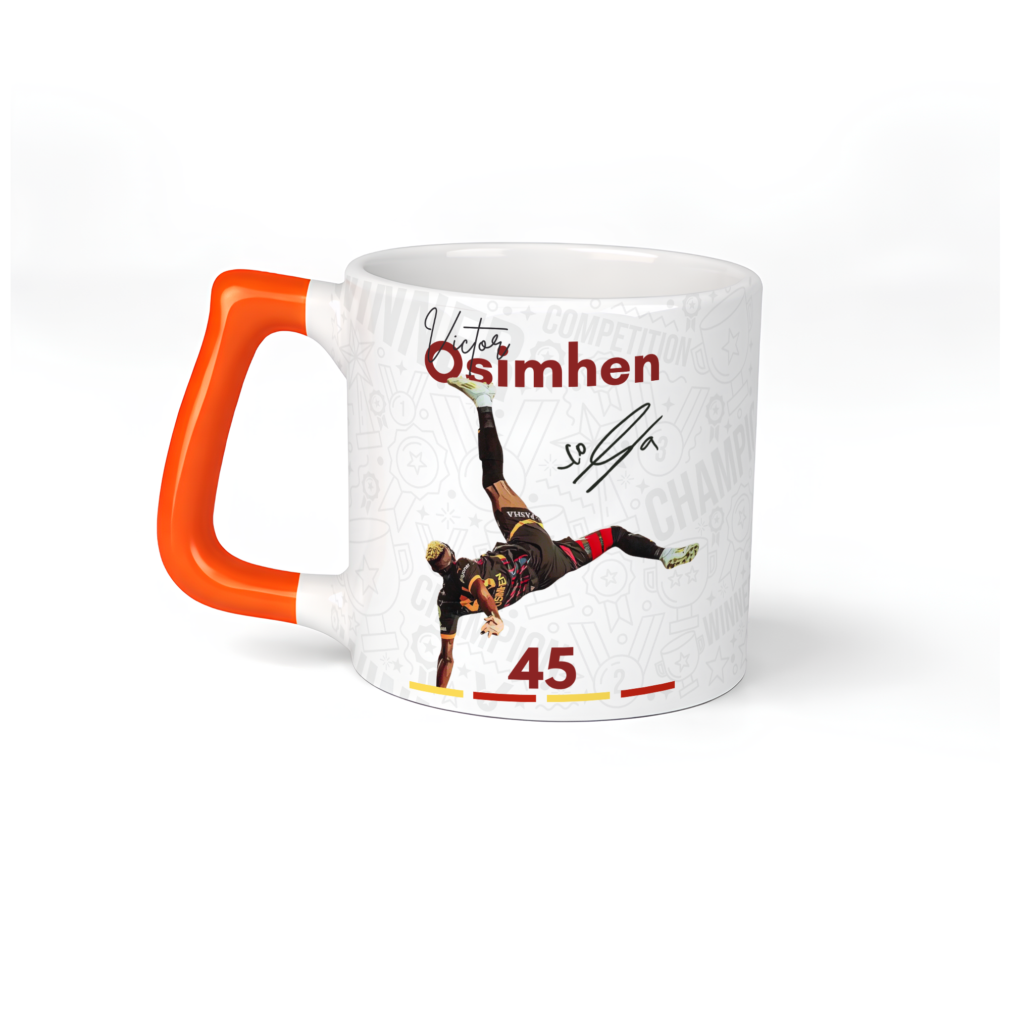 Osimhen Dijital İmzalı Tasarım Kupa