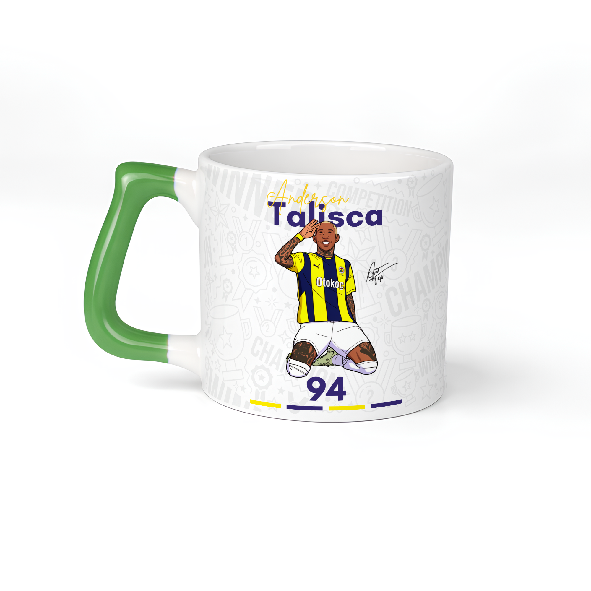 Talisca Dijital İmzalı Tasarım Kupa